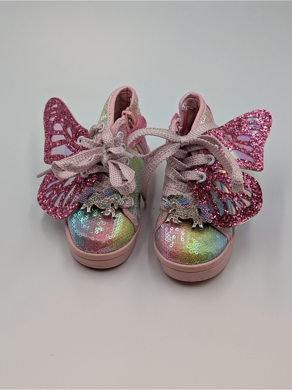 Lola and the Boys Butterfly Hightop Sneakers Toddler 5.5